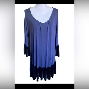 Z Avenue USA Velvet Trim Fashion Dress